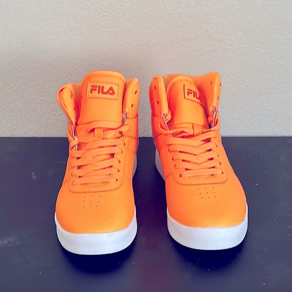 Fila Impress Ii Mid 1fm01153-801 Womens Orange Lifestyle Sneakers Shoes